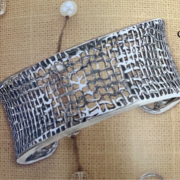 Silpada Sterling Silver Woven Cuff Bracelet - Picture 15 of 15